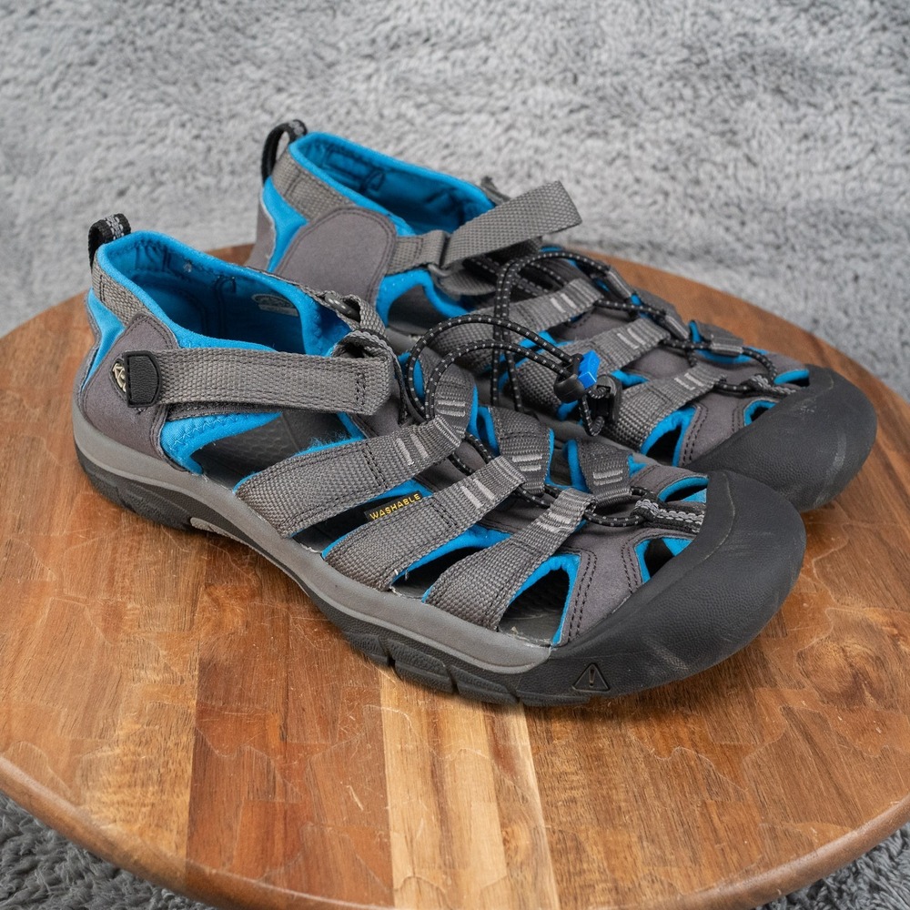 KEEN Newport H2 Mens Sz 6 Grey Blue Washable Sport Hiking Sandals 1022839